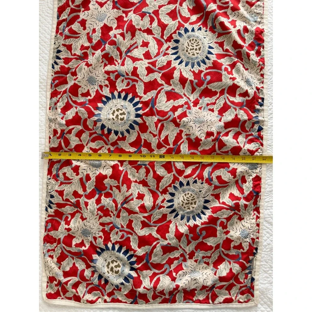 VTG Ralph Lauren Cote d'Azur King Sham Red Blue Sunflower Country Floral 37